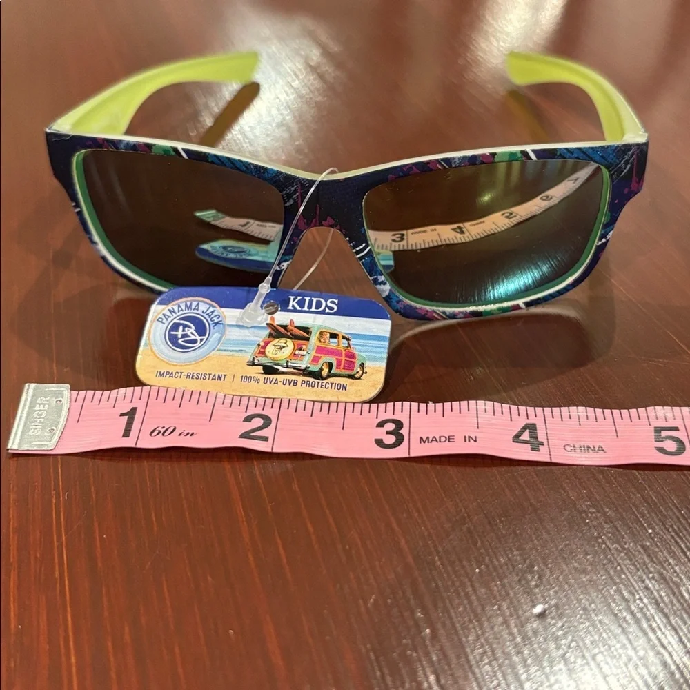 Panama Jack Kids full frame mirror sunglasses impact resist 100% UVA-UVB protect